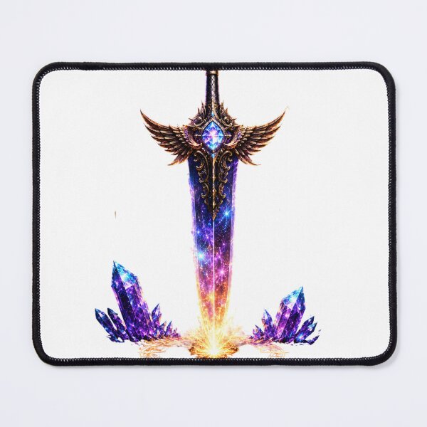 Item preview, Cosmic Celestial Winged Sword Fantasy Art designed and sold by DKSH1234.