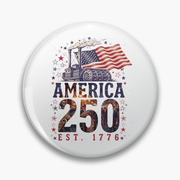 Item preview, America 250 New Orleans Louisiana Semiquincentennial 1776 - 2026 Vintage Jazz Flag v2 designed and sold by DarylWelsh2024.