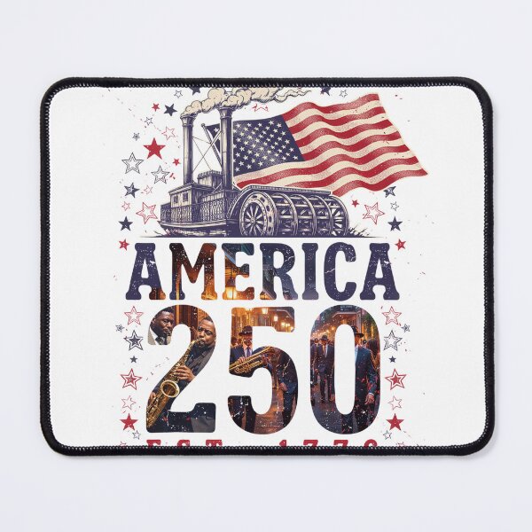 Item preview, America 250 New Orleans Louisiana Semiquincentennial 1776 - 2026 Vintage Jazz Flag v2 designed and sold by DarylWelsh2024.