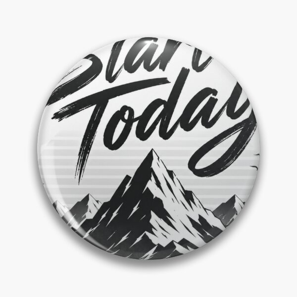 Item preview, Start Today Minimal Mountain Design designed and sold by CodePaws Creations.