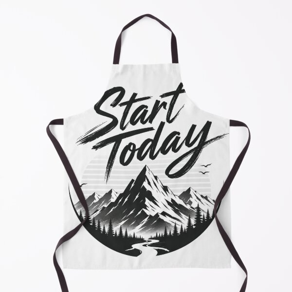Item preview, Start Today Minimal Mountain Design designed and sold by CodePaws Creations.