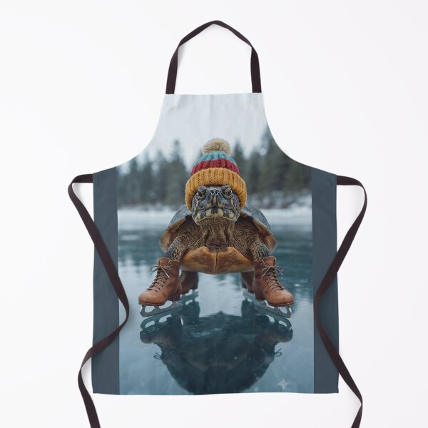 Item preview, Cute Turtle Ice Skating in Winter Hat designed and sold by Vaelia.