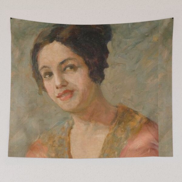 Item preview, Self Portrait with Orange Dress designed and sold by SharonTheFirst.