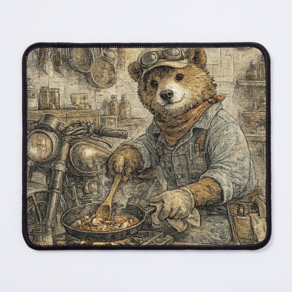 Item preview, 7. Bear Cook Vintage Illustration designed and sold by สุธรรมาท ทองกร.
