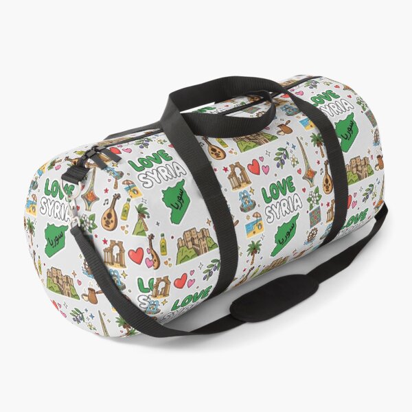 Item preview, I Love Syria Culture and Landmarks Sticker Pattern designed and sold by mashmosh.