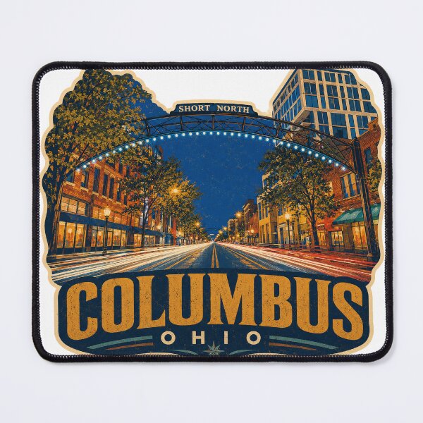 Item preview, Vintage Columbus Ohio Short North – Retro High Street Night designed and sold by Rewind Society.