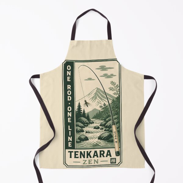Item preview, Tenkara Zen One Rod One Line - Japanese Fly Fishing Emblem designed and sold by ThirdShiftLab.