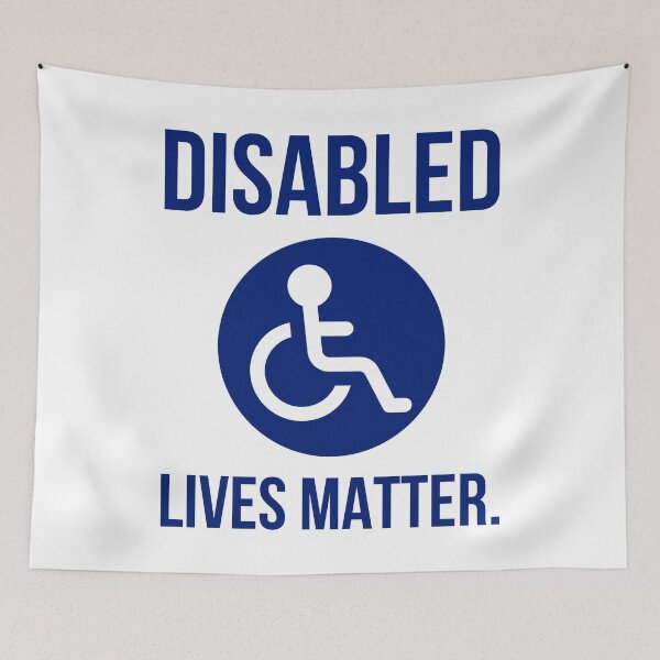 Item preview, Disabled lives matter. designed and sold by Rachel the Artist .