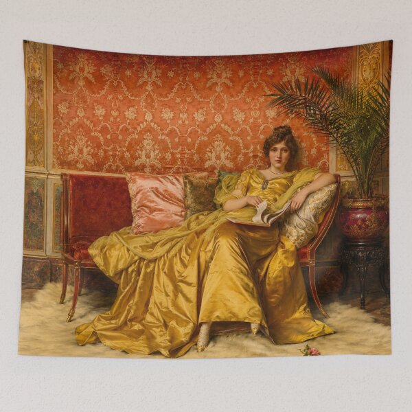 Item preview, La Rosa - Victorian Lady Portrait Classical Wall Art for Elegant Home Decor Lovers designed and sold by RickE.