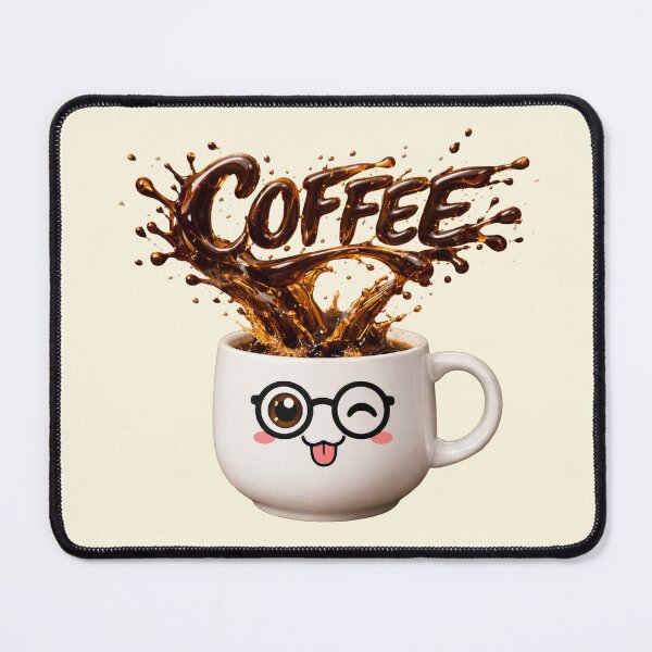 Item preview, Funny Coffee Lover Splash Glasses Cup Caffeine Geek Art designed and sold by CreativeArtistL.