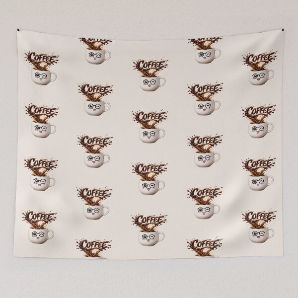 Item preview, Funny Coffee Lover Splash Glasses Cup Caffeine Geek Art designed and sold by CreativeArtistL.