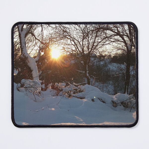 Item preview, Winter Sunburst Snowy Forest Landscape Photography designed and sold by Nature Moments.