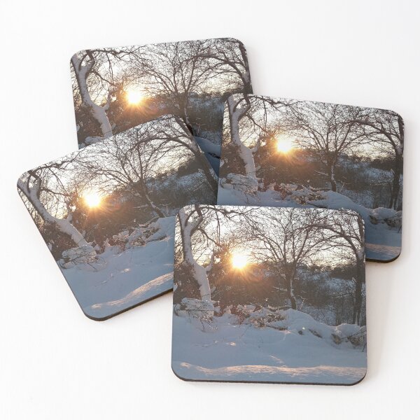 Item preview, Winter Sunburst Snowy Forest Landscape Photography designed and sold by Nature Moments.