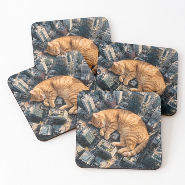 Item preview, Giant Sleeping Cat City designed and sold by The Mellonaire.