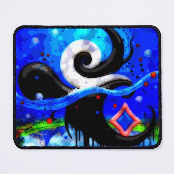 Item preview, yin and flow C sky ocean poster color colorful geometric abstract design designed and sold by SmashingDeals.