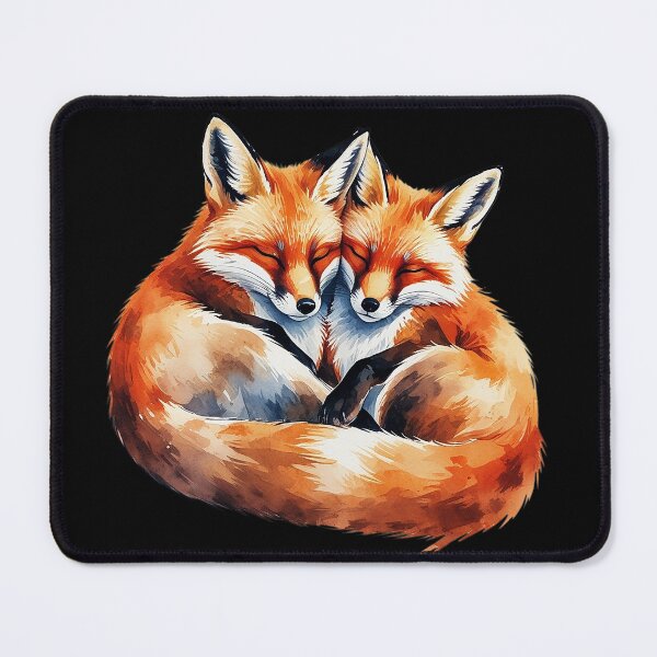 Item preview, Two foxes sleeping designed and sold by AnnaHolyph.