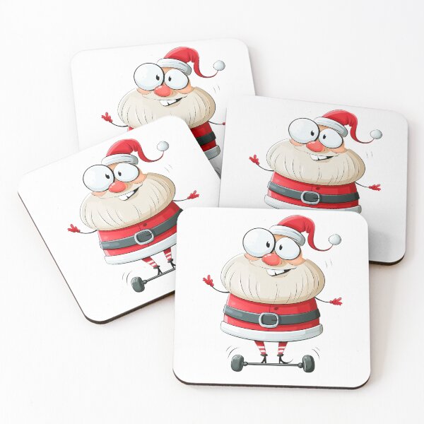 Item preview, Cute cartoon Santa Claus on a hoverboard designed and sold by TanyaLovus.