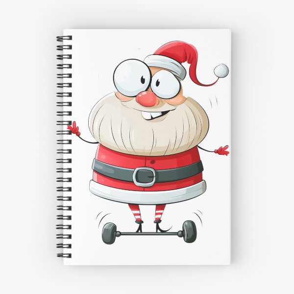 Item preview, Cute cartoon Santa Claus on a hoverboard designed and sold by TanyaLovus.