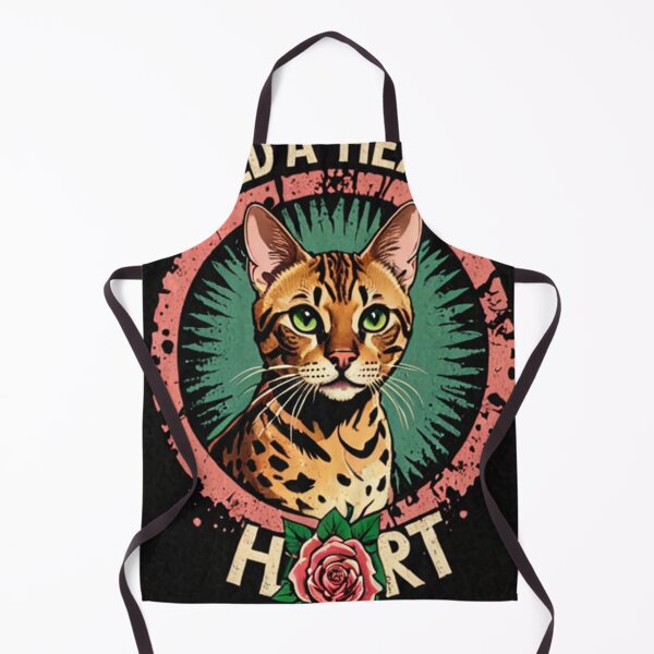Item preview, Art - Domestic Feline with Leopard Patterns, Colorful Vintage Illustration designed and sold by World-Pets.