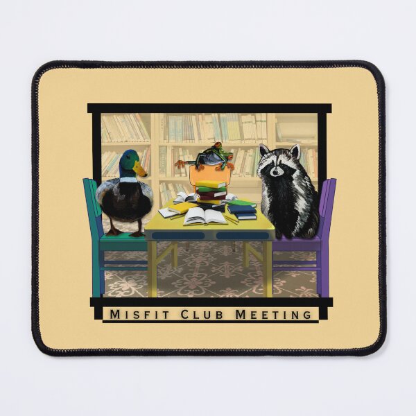 Item preview, Misfit Club Meeting Back to School Library Animals Art designed and sold by ArtistsAtticWI.