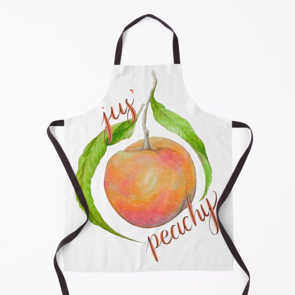 Item preview, Jus’ peachy positivity fruit artwork designed and sold by Moana Matron Designs.