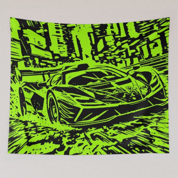 Item preview, Bold Minimalist Supercar Pencil Line Art | Modern Racing Sketch | Automotive Line Drawing designed and sold by Nexus Space.