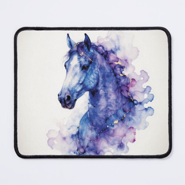 Item preview, Elegant Horses Portraits - Purple horse 1 designed and sold by Lucia Amaris Art.
