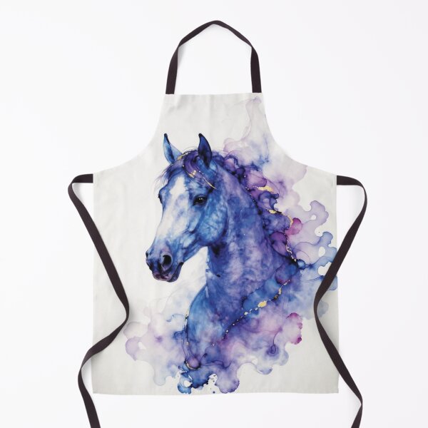 Item preview, Elegant Horses Portraits - Purple horse 1 designed and sold by Lucia Amaris Art.