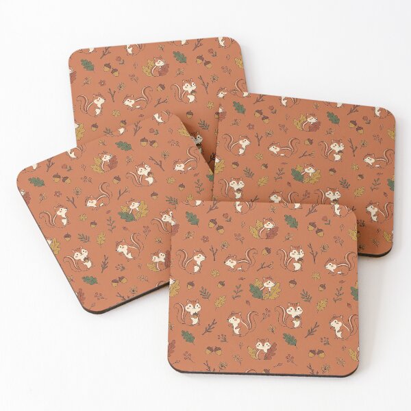 Item preview, Cute Chipmunk Autumn Seamless Pattern Design designed and sold by ashenlocs.