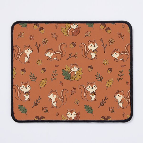 Item preview, Cute Chipmunk Autumn Seamless Pattern Design designed and sold by ashenlocs.