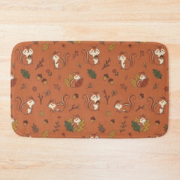 Item preview, Cute Chipmunk Autumn Seamless Pattern Design designed and sold by ashenlocs.