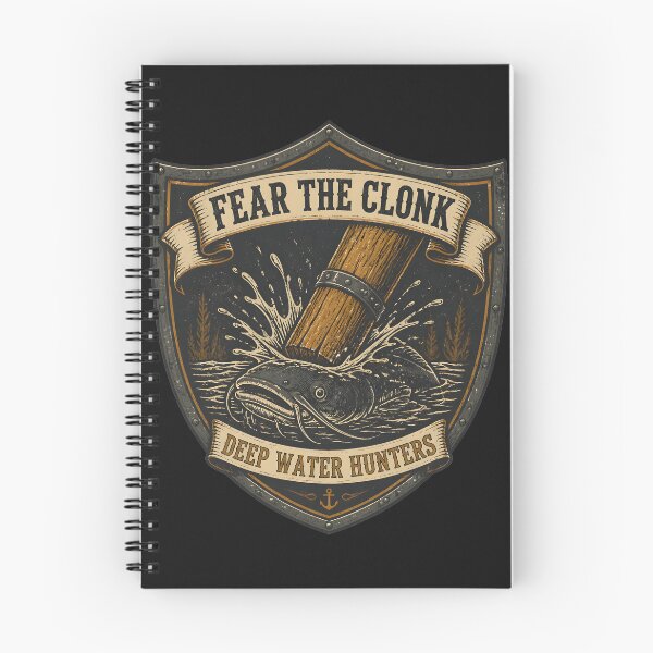 Item preview, Fear the Clonk - Wels Catfish Deep Water Hunters Shield designed and sold by ThirdShiftLab.