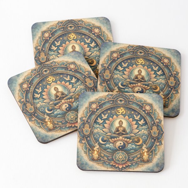 Item preview, Buddha Meditating in Mandala designed and sold by LCPcreations.