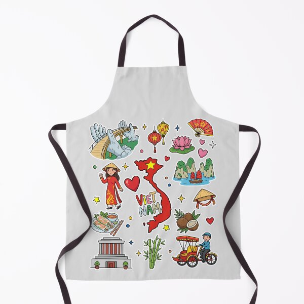 Item preview, Vietnam Culture Landmarks and Heritage Sticker Collage designed and sold by mashmosh.