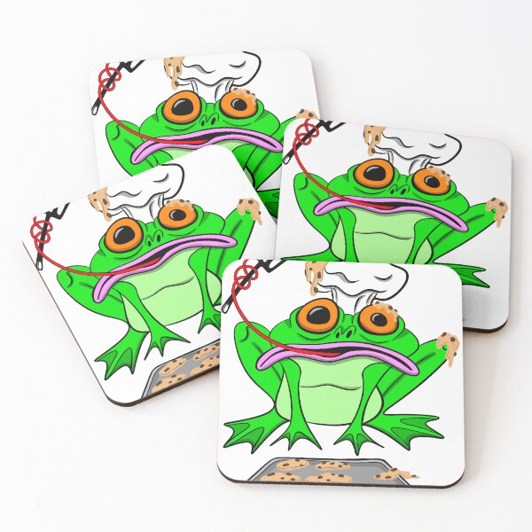 Item preview, Baking Is Hard – Chaotic Cookie Frog | Funny Baking & Cottagecore Cartoon designed and sold by Let There Be Art Studio.
