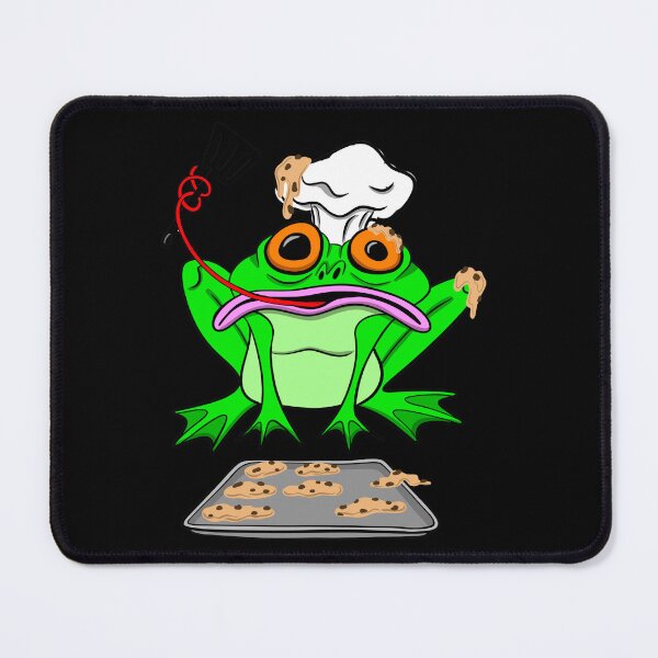 Item preview, Baking Is Hard – Chaotic Cookie Frog | Funny Baking & Cottagecore Cartoon designed and sold by Let There Be Art Studio.