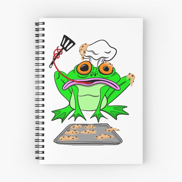 Item preview, Baking Is Hard – Chaotic Cookie Frog | Funny Baking & Cottagecore Cartoon designed and sold by Let There Be Art Studio.