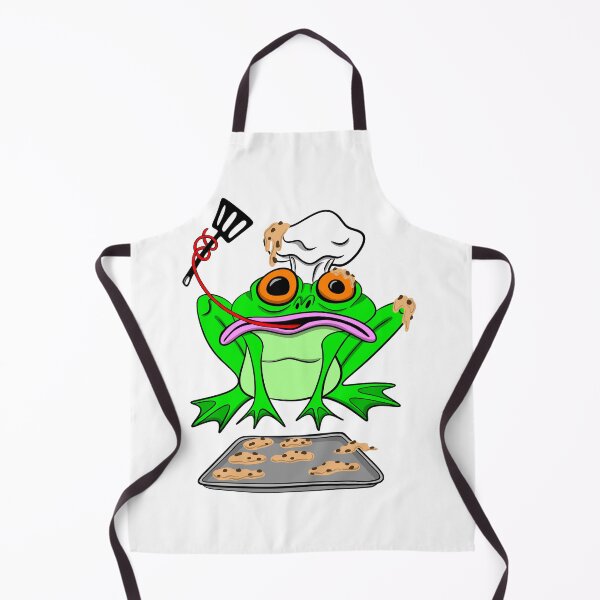 Item preview, Baking Is Hard – Chaotic Cookie Frog | Funny Baking & Cottagecore Cartoon designed and sold by Let There Be Art Studio.