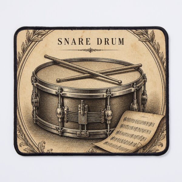 Item preview, Vintage Snare Drum Engraving Art Print | Antique Musical Instrument Illustration designed and sold by SunnyDesign82.