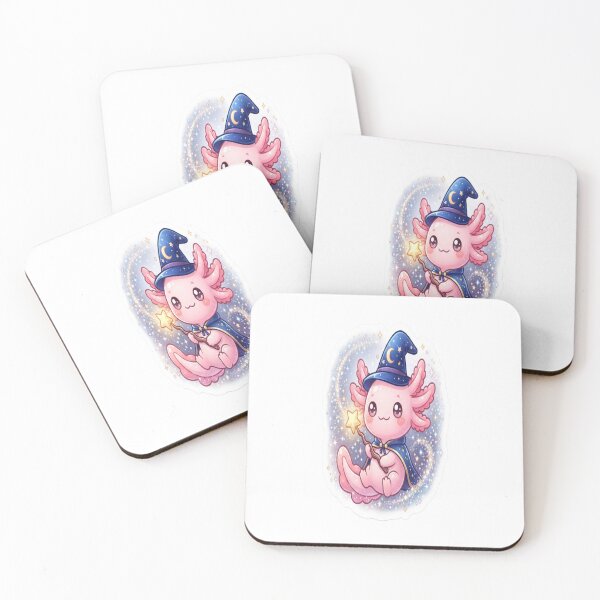 Item preview, Cute Wizard Axolotl Sticker | Kawaii Magic Axolotl with Star Wand | Fantasy Pastel Vinyl Design designed and sold by AdityaShop18.