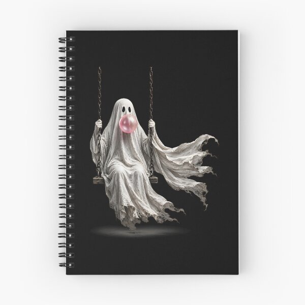 Item preview, Ghost on Swing Blowing Bubble Gum Spooky Halloween Funny designed and sold by averyfisher.