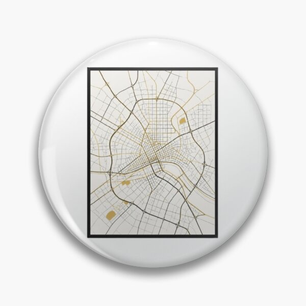 Item preview, Minimalist Gold City Map Grid Street Network Poster designed and sold by ByKayaPrints.