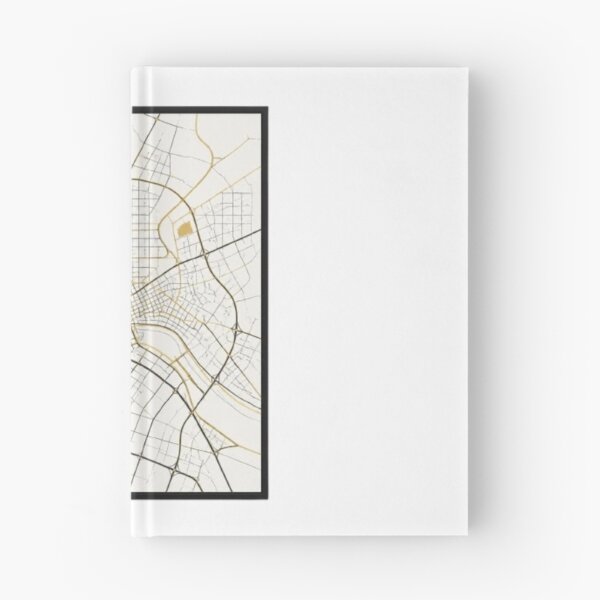Item preview, Minimalist Gold City Map Grid Street Network Poster designed and sold by ByKayaPrints.