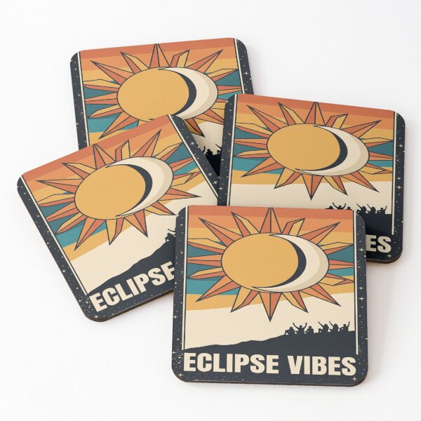 Item preview, Eclipse Vibes Retro Cosmic Sunset — Celestial 2026 Astronomy Lover Gift designed and sold by devilfronty.