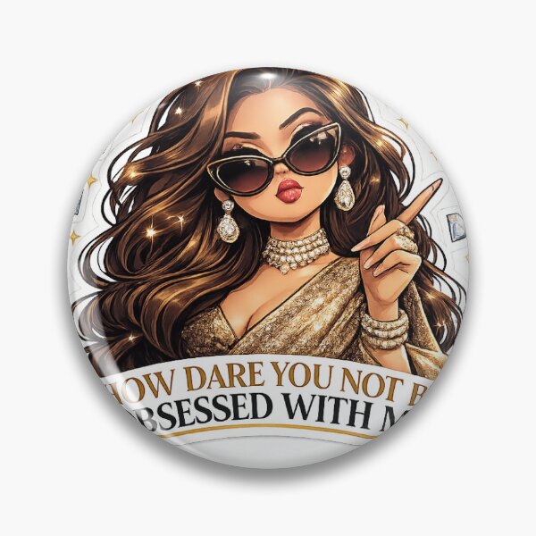 Item preview, Poo Attitude Glamorous Sassy Girl - Funny Bollywood Diva Quote Sticker designed and sold by Saniyamirza07.