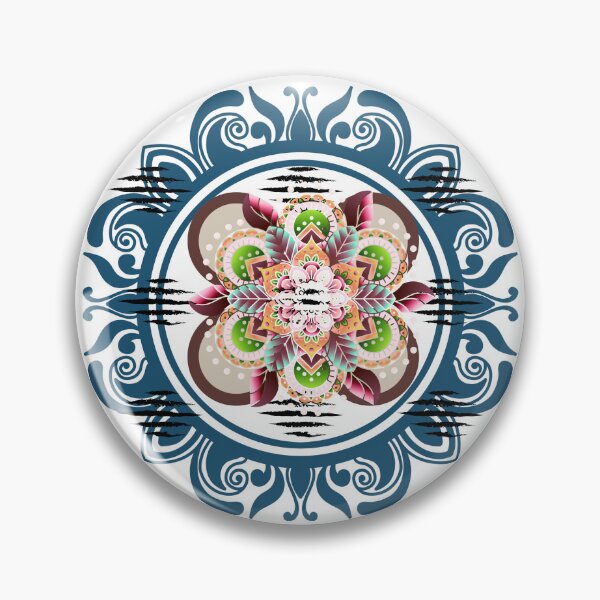 Item preview, Colorful Floral Mandala Boho Geometric Pattern Design designed and sold by Palette _Vibes.
