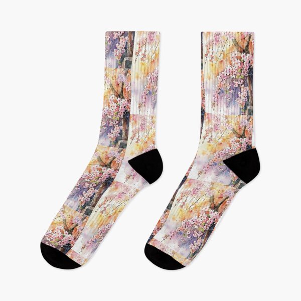 Item preview, Watercolor Cascade of Cherry Blossoms designed and sold by kaldart.