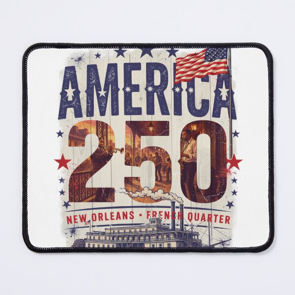 Item preview, America 250 New Orleans Louisiana Semiquincentennial 1776 - 2026 Vintage Jazz Flag v3 designed and sold by DarylWelsh2024.