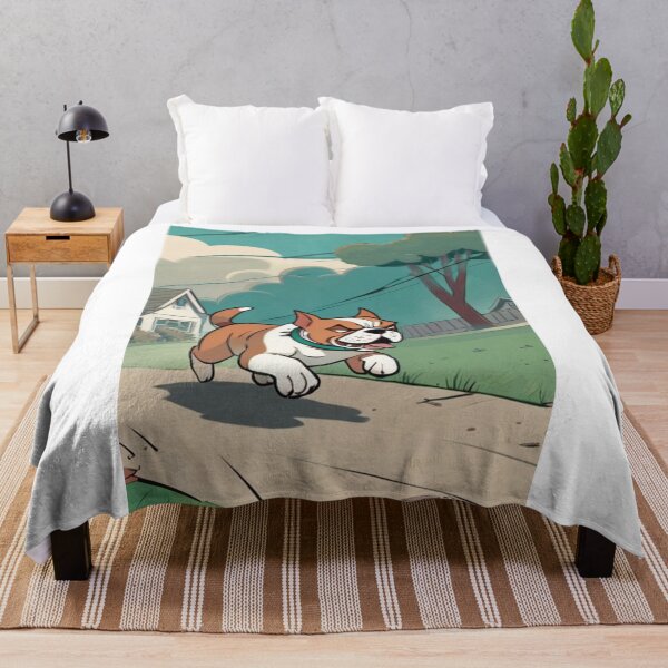 Item preview, Art - Energetic Breed Dog, Colorful Contemporary Illustration designed and sold by World-Pets.