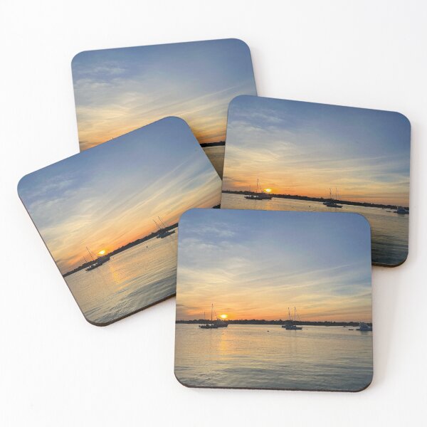 Item preview, Boats on the water at Sunset designed and sold by rachellynnem.